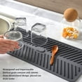 thumbnail image 2 of <p>Silicone Drainage Pad Silicone Drainage Pad Multipurpose Waterproof Collapsible Heat Resistance Thicken Silicone Dish Drying Mat For Kitchen Bar</p>, 2 of 7