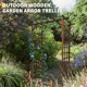 thumbnail image 5 of QinaQin Arco de jardín de madera de 85 pulgadas, fabricado en abeto sólido, enrejado para plantas trepadoras y decoración de bodas o patio, 5 of 6
