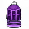 thumbnail image 2 of harmtty Professional Outdoor Waterproof Photography DSLR Camera Backpack Travel Bag Pack,Purple, 2 of 8