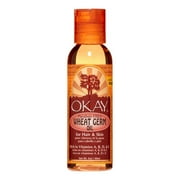 OKAY Pure Naturals Wheat Germ Blended Oil for Hair & Skin - 2oz Paraben-Free for Natural Care