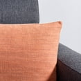 thumbnail image 3 of SAFAVIEH Idalena Solid Pillow, 18" x 18", Light Orange, 3 of 6