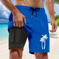 thumbnail image 2 of Kcolen Mens Small Swim Trunks Soild Color Short Pants Loose Mens Swimwear Men Swim Trunks Beach Summer Loose Fit Bathing Suit Beach Board Shorts, 2 of 4
