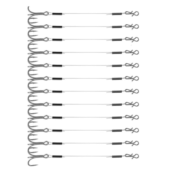 12Pcs Hook for Jig Head 40lbs Walleye Bass Fishing Tackle Accessories