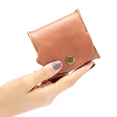 thumbnail image 4 of Bolsa de cuero estilo japonés, bolsa Kraft para monedas, mini bolsa para auriculares, pequeña bolsa de almacenamiento, 4 of 4