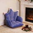 thumbnail image 6 of COM1950s Plush Chair Cushion With Backrest, Soft Seat Cushion for Office Chair, Integrated Back Support, Cozy Polyester Desk Chair Pad for Home and Study Use, 6 of 7