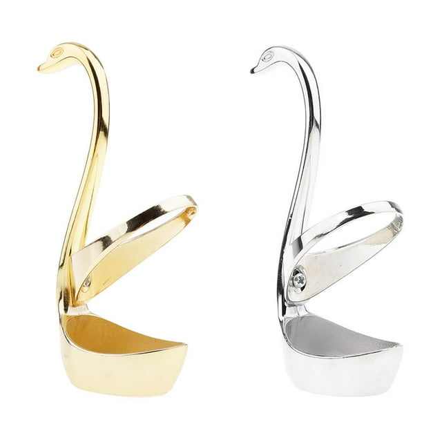 2pcs Cisne Soporte para Cubiertos Gran Tenedor Palillos Estante Almacenamiento de Cocina