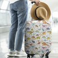thumbnail image 2 of Colorful Dinosaurs Realistic Pattern Luggage Cover Fashion Suitcase Cover Baggage Covers Fit 25-28 Inch Luggage (Go Travel), 2 of 5