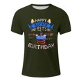 thumbnail image 5 of Tops para hombre, blusas y camisas de cuello redondo y manga corta para hombre, tops casuales de cuello redondo y manga corta con estampados especiales para hombre., 5 of 5
