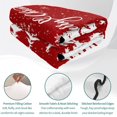 thumbnail image 4 of Quilts Queen Size Bedding Set, Red Christmas Lightweight Quilted Comforter, Xmas Trees Winter Pine Forest Snowflake Soft Reversible Bedspread Coverlet with Pillow Covers for All Season, 90" x 96", 4 of 9