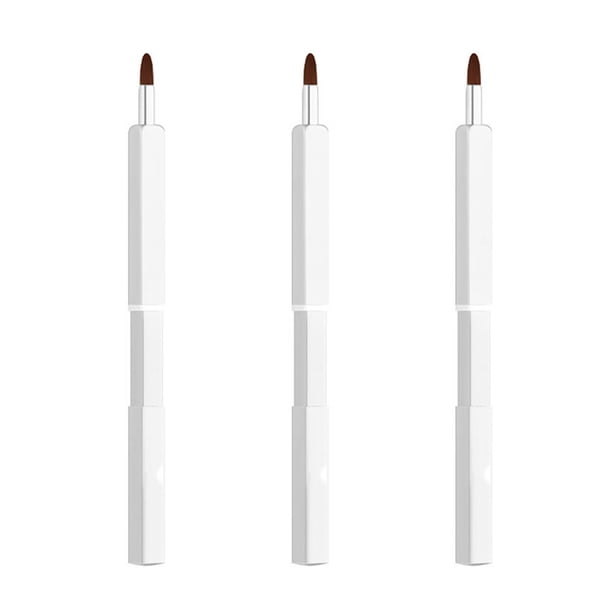 Pincel de labios - Pincel de labios retráctil de polvo profesional delicado - Pintalabios de maquillaje Aplicador de brillo de labios MFZFUKR CPB-DE-LYY639-4