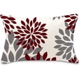 thumbnail image 6 of Burgundy Modern Pillow Covers 12x30 Set of 4,Decorative Couch Throw Pillow Cover for Sofa Living Room,Linen Red and Cream Farmhouse Cushion Case Outdoor Home Decoration(Burgundy), 6 of 6