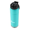 thumbnail image 3 of bubba Stainless Steel Trailblazer Water Bottle with Straw, Rubberized Island Teal, 24oz., 3 of 4