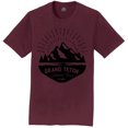 thumbnail image 1 of Camiseta de Gravity Outdoor Co. Grand Teton Mens camiseta - Logo negro - granate - Grande Gravity Outdoor Co. Camiseta de manga corta, 1 of 1