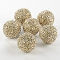 thumbnail image 2 of Saro Lifestyle  4 in. Bejeweled Collection Decorative Sphere, Gold - Set of 6, 2 of 3