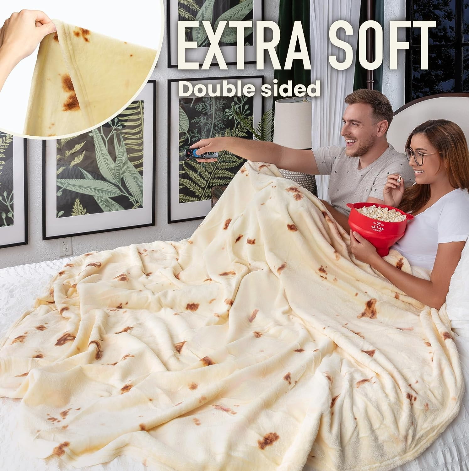 Zulay Kitchen Giant Size Tortilla Throw Blanket Double Sided Machine Washable for Adults Kids 71 inches Walmart