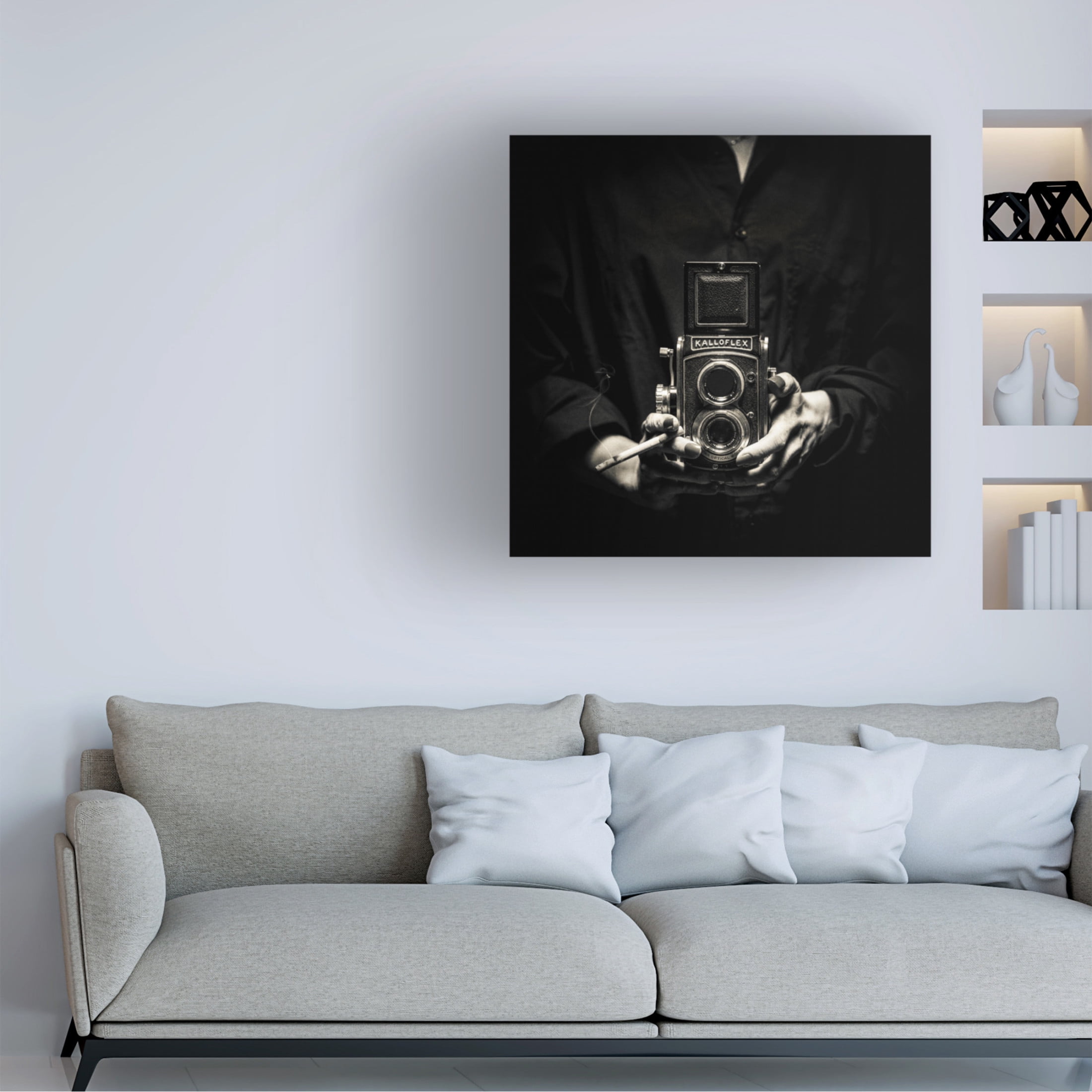 Canvas Wall Art - Petri Damsten 'Kalloflex' Wall Art for Living Room, Bedroom, or Office Décor by Trademark Fine Art - 18 x 18 Inches