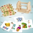 thumbnail image 3 of Juguetes educativos Montessori Learning Bloques de lectura ShyLizard, 3 of 7