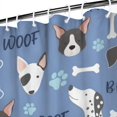 thumbnail image 3 of Dog with Woof and Bark Shower Curtain 84"x72" ,Bathroom Decorative Shower Curtains Set with 12 Hooks,Modern Waterproof Washable Shower Curtain, 3 of 6