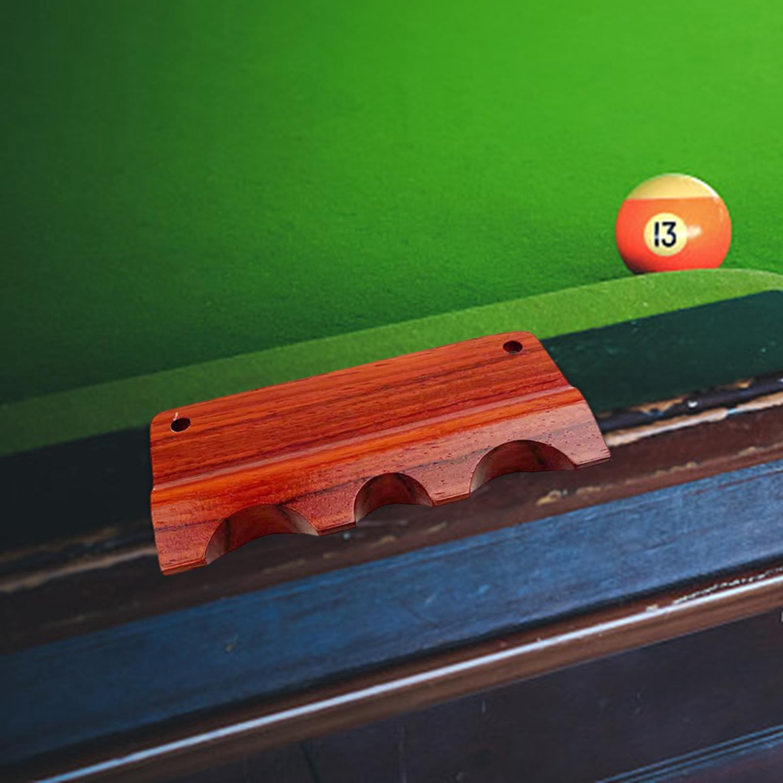 Wooden Pool Cue Rack Floor Stand - Holds 8 Cues & Billiard Balls | Freestanding Billiard Stick Holder For Game Room