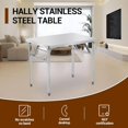 thumbnail image 4 of BeesClover Commercial Worktable Workstation, Table Pliante en Acier Inoxydable avec Pied de Réglage en Métal pour Cuisine, 4 of 7