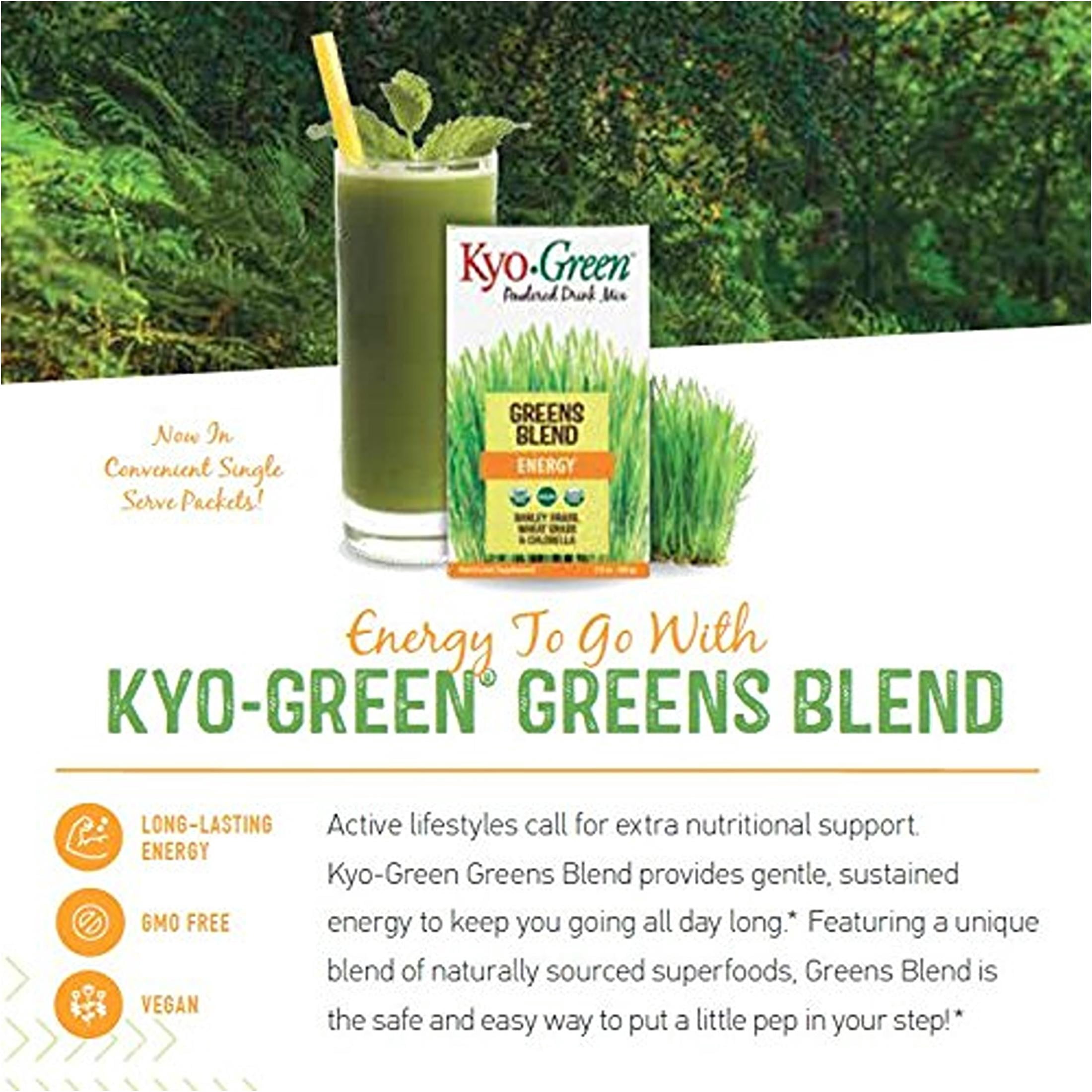 Kyo-Green Greens Blend Energy*, Powdered Drink Mix, 10 oz