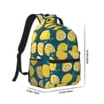 thumbnail image 2 of Yiaed Lemon Print School Backpack College Backpack Daypacks for Students High School Spacious and Durable Daypack for Work and Travel-One Size, 2 of 6