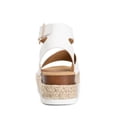 thumbnail image 4 of Sandalias de Plataforma con Cuña Blanca para Mujer DREAM PAIRS, 4 of 7