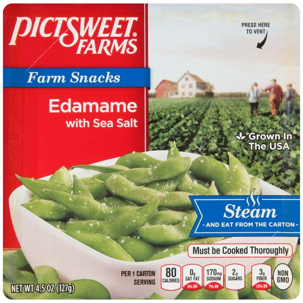 Pictsweet Farms® Farm Snacks Edamame with Sea Salt 4.5 oz. Carton