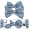 thumbnail image 3 of 2Pcs Bow Shoe Clips Removable Shoe Buckles Shoe Charms Shoes Accessories, 3 of 8