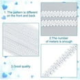 thumbnail image 3 of 14 Yards Gimp Braid Trim for Sewing 0.5inch Decorative Fabric Trim Polyester Sewing Trim Ribbon Woven Curtain Fabric Trim for Upholstery Sewing Hand Crafts Costume Home Decorative White DIY, 3 of 9
