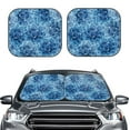 thumbnail image 2 of Naloa Vintage Floral Print 2-Piece Windshield Sunshade,Foldable Car Front Window Sun Shades,for Most Sedans SUV Truck-Small, 2 of 6