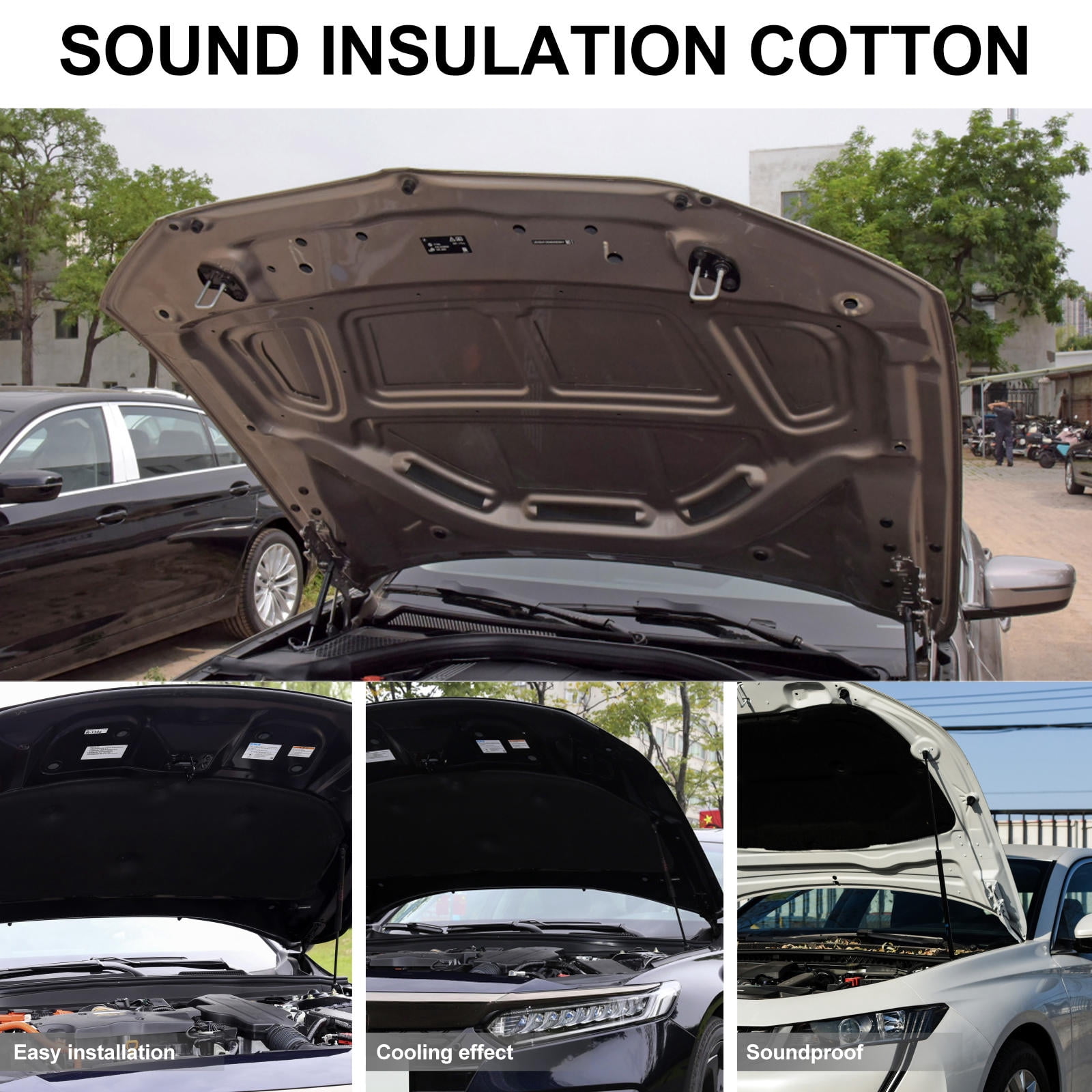 TAILTOSS soundproofing panels Soundproof Cotton Silver 12Pcs