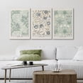 thumbnail image 2 of PixonSign Canvas Print Wall Art Set William Morris Flower Market Exhibition Poster Nature Wilderness Illustrations Modern Art Decorative Floral Botanical Minimal Calm/Relax for Bedroom - 24"x36"x3, 2 of 5