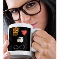 thumbnail image 2 of 3drose, Funny Cute Owl Love Ewe Forever Ill Love You Pun Cartoon, 11oz Mug, 2 of 6