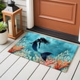 thumbnail image 3 of Rectangle Rug 2x3ft Area Rug,Watercolor Mermaid Silhouette Coral Area Rugs for Living Room Bedroom,Undersea World Floor Mat Non-Slip Non-Shedding Carpet Indoor Accent Rugs, 3 of 9