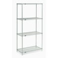 thumbnail image 5 of Nexel Stainless Steel Wire Shelving, 36"W x 18"D x 74"H, 5 of 6