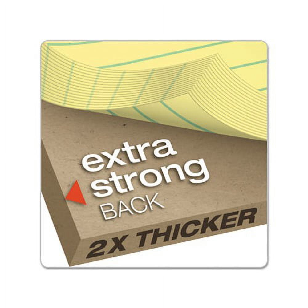 Double Sheet Pads Pitman Rule, 8.5 x 11.75, Canary, 100 Sheets