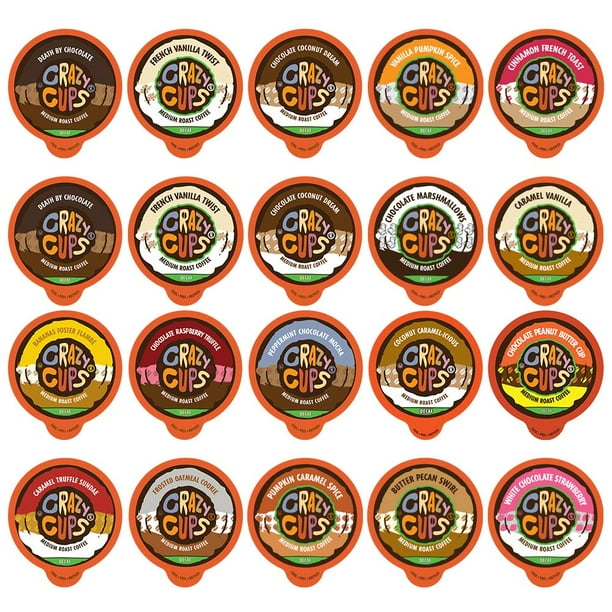 Crazy Cups Flavored Decaf Coffee Single Serve Cups For Keurig K Cup