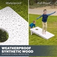thumbnail image 3 of GoSports 4 x 2 ft Resort Collection All Weather Cornhole Board Set - Regulation Size - White DIY, 3 of 6