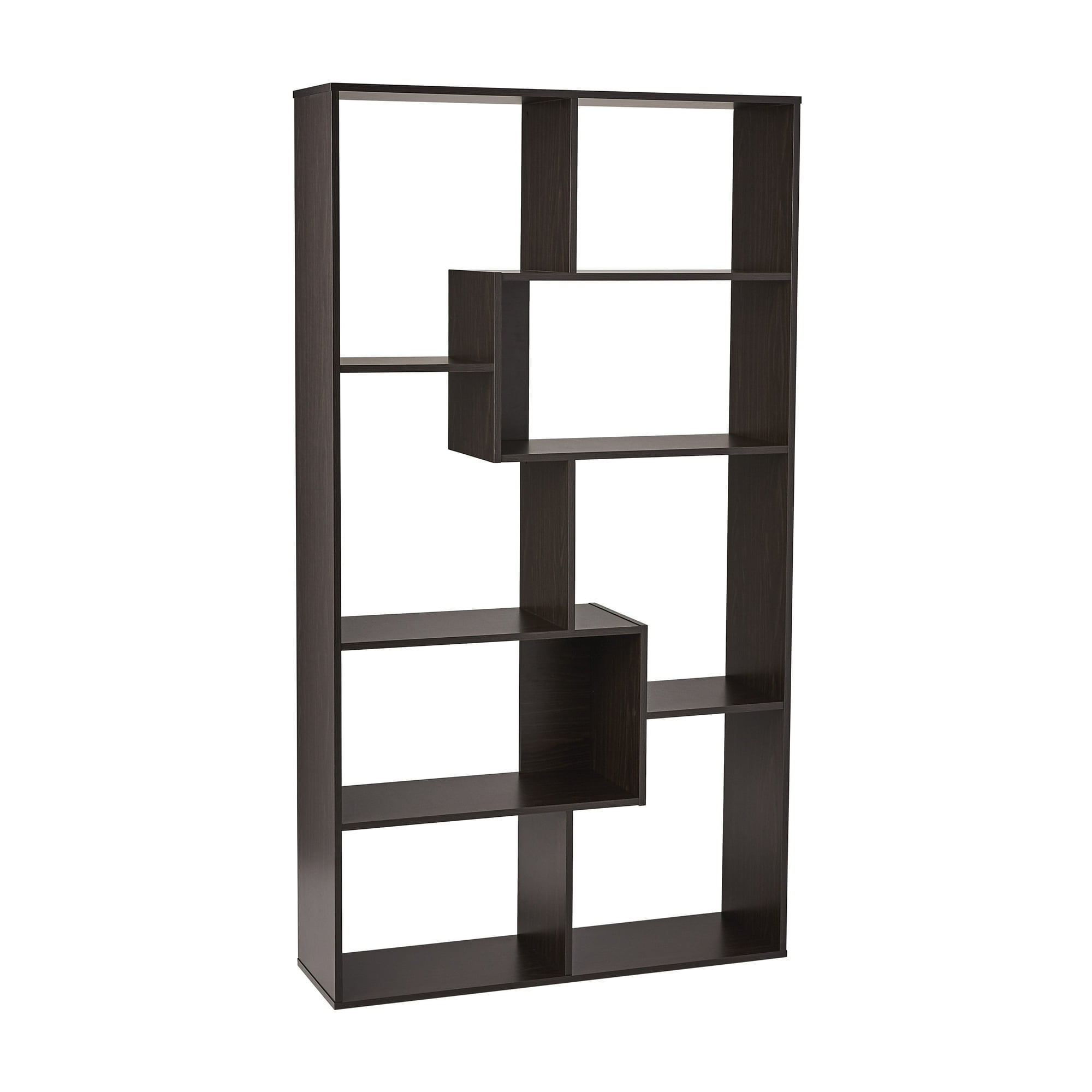 Mainstays Modern 8-Cube Bookcase, Espresso