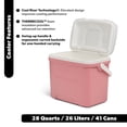 thumbnail image 2 of Igloo 28 QT Laguna Hard-Sided Ice Chest Cooler, Coral Pink, 2 of 22