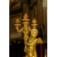 thumbnail image 2 of Perry, William 17x24 Gold Ornate Wood Framed with Double Matting Museum Art Print Titled - Golden angel statue Santa Maria Maggiore-Rome-Italy Built 422-432-in honor of Virgin Mary, 2 of 4