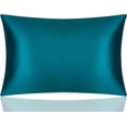 thumbnail image 7 of DISANGNI 100% Mulberry Silk Silk Pillowcase, Used for Hair and Skin, Envelope Type, Silk on one Side and Tencel on The Other Side, 1pc (Teal, 1 pc King Size 20"x36"), 7 of 7