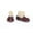 Maroon, variant on Shawnee Natural Leather Baby Slippers, Soft Sole Shoes, Boot Socks, Unisex