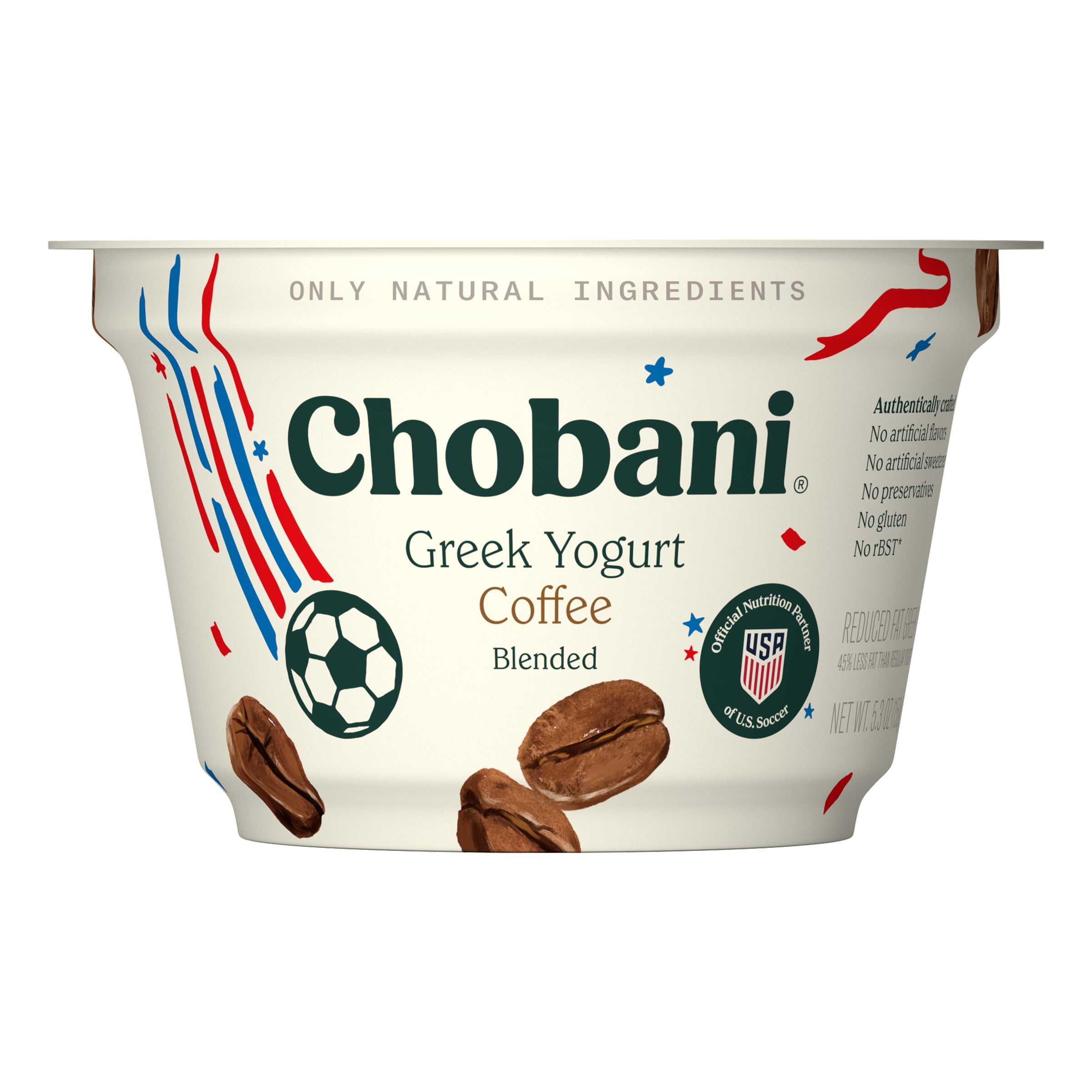 Chobani Low-Fat Greek Yogurt Coffee Blended 5.3 oz Cup