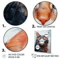 thumbnail image 3 of Designart "Feline Azure Gaze Reflection II" Animals Cat Canvas Prints, 3 of 7