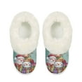 thumbnail image 2 of FUIALDOLG Funny Christmas Snowman Print Women's House Slippers Platform Thick Sole Slippers Memory Foam Bedroom Shoes, Gifts for Women, Size 5-6, 2 of 7