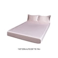 thumbnail image 3 of Queen Size Satin Sheets Set 4 Piece Bed Sheets For Hot Sleepers Deep Pocket Bedding Set For Mattress Up To 16 Inch Brushed Microfiber Bed Sheets L, 3 of 6