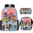 thumbnail image 1 of Toca Life World Toca Life World Backpack Cartoon Animation Backpack Printed Backpack Three-Piece Set, 1 of 2
