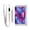 Glowing Crystals, variant on JIALIOU Nylon Trifold Card Wallet with ID Window Zipper Pocket for Men Women Teen American Flag and Cow